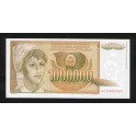 Yugoslavia Pick. 99 1 M. Dinara 1989 UNC