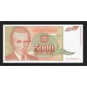 Yougoslavie Pick. 128 5000 Dinara 1993 NEUF