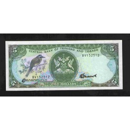 Trinidad et Tobago Pick. 37 5 Dollars 1985 TB