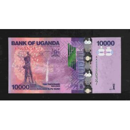 Uganda Pick. 52 10000 Shillings 2010 UNC