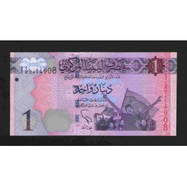 Libya Pick. New 1 Dinar 2013 UNC