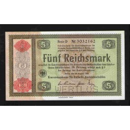 Allemagne Pick. 207s 5 ReichsMark 1934 NEUF