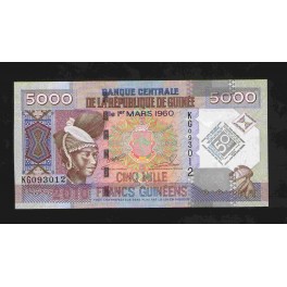 Guinee Pick. 44 5000 Francs 2010 NEUF