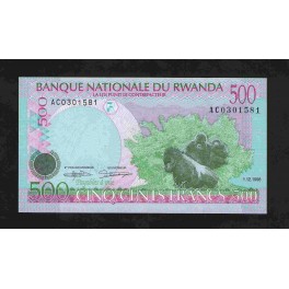 Ruanda Pick. 26 500 Francs 1998 SC