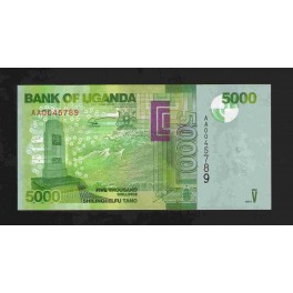 Uganda Pick. 51 5000 Shillings 2010 SC