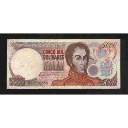 Venezuela Pick. 78 5000 Bolivares 1997-98 MBC