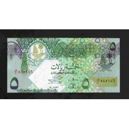 Qatar Pick. 21 5 Riyals 2003 UNC