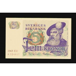 Sweden Pick. 51 5 Kronor 1965-81 AU