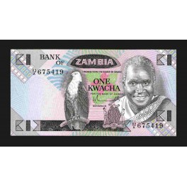 Zambia Pick. 23 1 Kwacha 1980-88 SC