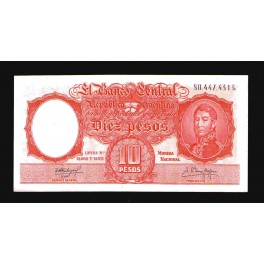 Argentina Pick. 270 10 Pesos 1954-63 SC