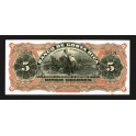 Costa Rica Pick. S173r 5 Colones 1908 SC-