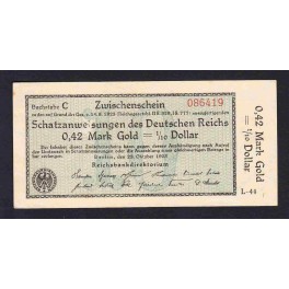 Germany Pick. 148 0,42 Goldmark 1923 VF