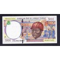 Africa Central Pick. 16 1000 Francs 1986-90 SC