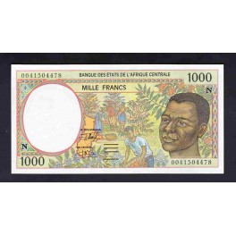 Guinea Ecuatorial Pick. 502N 1000 Francs 1993-00 SC