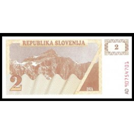 Eslovenia Pick. 2 2 Tolarjev 1990 SC
