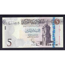 Libya Pick. New 10 Dinars UNC