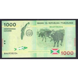 Burundi Pick. New 500 Francs 2015 UNC