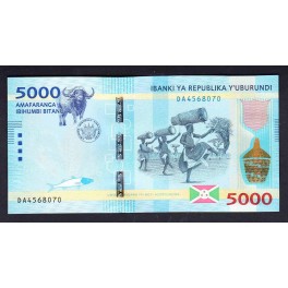 Burundi Pick. Nuevo 2000 Francs 2015 SC