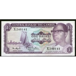 Gambia Pick. 4 1 Dalasi 1971-87 EBC