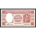 Chile Pick. 120 10 Pesos 1958-59 SC