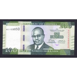 Liberia Pick. Nouveau 10 Dollars 2016 NEUF