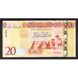 Libya Pick. 82 10 Dinars 2015 UNC
