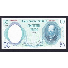 Chile Pick. 151 50 Pesos 1975-81 NEUF