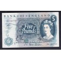 Inglaterra Pick. 375 5 Pounds 1963-71 EBC