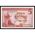 Islande Pick. 37 5 Kronur 1957 NEUF