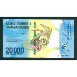 Madagascar Pick. New 10000 Ariary 2017 UNC