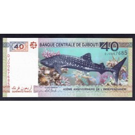 Djibouti Pick. 43 2000 Francs 2002 UNC