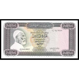 Libia Pick. 37 10 Dinars 1971-72 SC