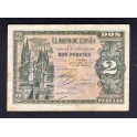 Edifil. D 30a 2 pesetas 30-04-1938 EBC