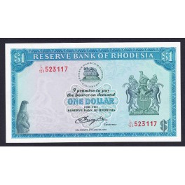 Rhodesie Pick. 38 1 Dollar 1979 NEUF