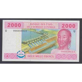 Camerun Pick. 208U 2000 Francs 2002 SC