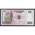 Congo Democratico Pick. 95 200 Francs 2000 SC