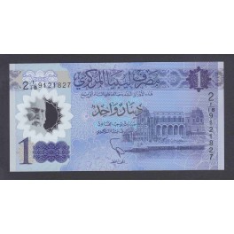 Libya Pick. 76 1 Dinar 2013 UNC