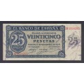 Espagne Pick. 99 25 Pesetas 21-11-1936 TB