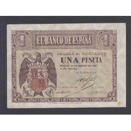 Edifil. D 28b 1 peseta 28-02-1938 EBC