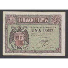 Edifil. D 29a 1 Peseta 30-04-1938 SC-