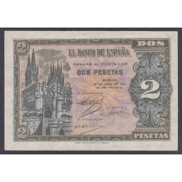 Edifil. D 30a 2 pesetas 30-04-1938 SC-