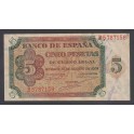 Espagne Pick.110 5 Pesetas 10-08-1938 SUP