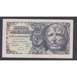 Edifil. D 55a 5 pesetas 12-04-1947 SC-