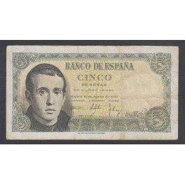 Edifil. D 60 5 pesetas 16-08-1951 MBC