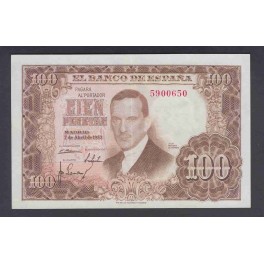 Edifil. D 65 100 pesetas 07-04-1953 EBC