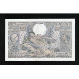 Belgique Pick. 112 100 Francs 1941-43 NEUF
