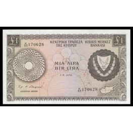 Chipre Pick. 43c 1 Pound 1976 SC