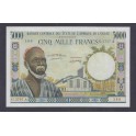 Costa de Marfil Pick. 104A 5000 Francs 1961-65 MBC