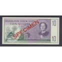 Netherlands New Guinea Pick. 14 10 Gulden 1954 UNC