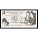 Colombia Pick. 409 20 Pesos Oro 1966-83 NEUF